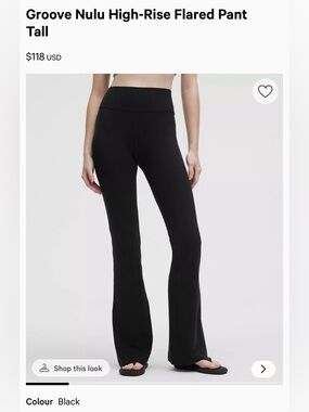 lululemon athletica Groove Nulu High-Rise Flared Pant - Black